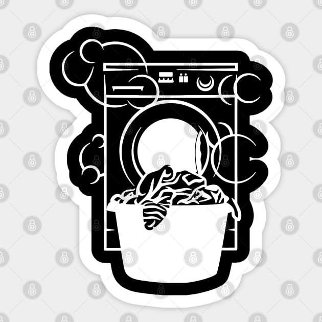 washing machine Sticker by baikteman